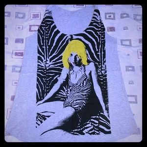 Women's graphic tank Sz XL punk top